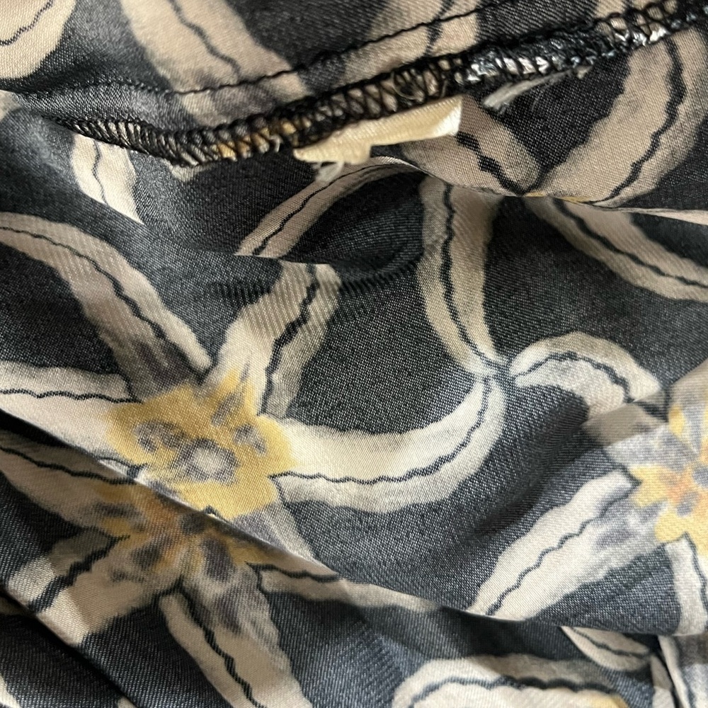 Scotch & Soda Black Maxi Dress with Tan and Cream Pattern - Picture 13 of 14